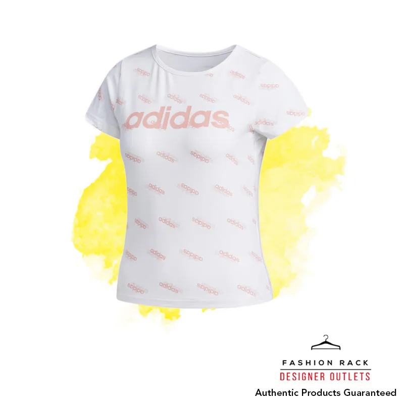 Adidas Favorites Tee White/GlowPink