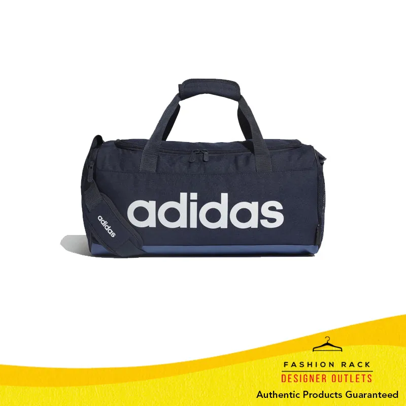 Adidas Linear Logo Duffel Bag (Small) Legend Ink / Tech Indigo / White