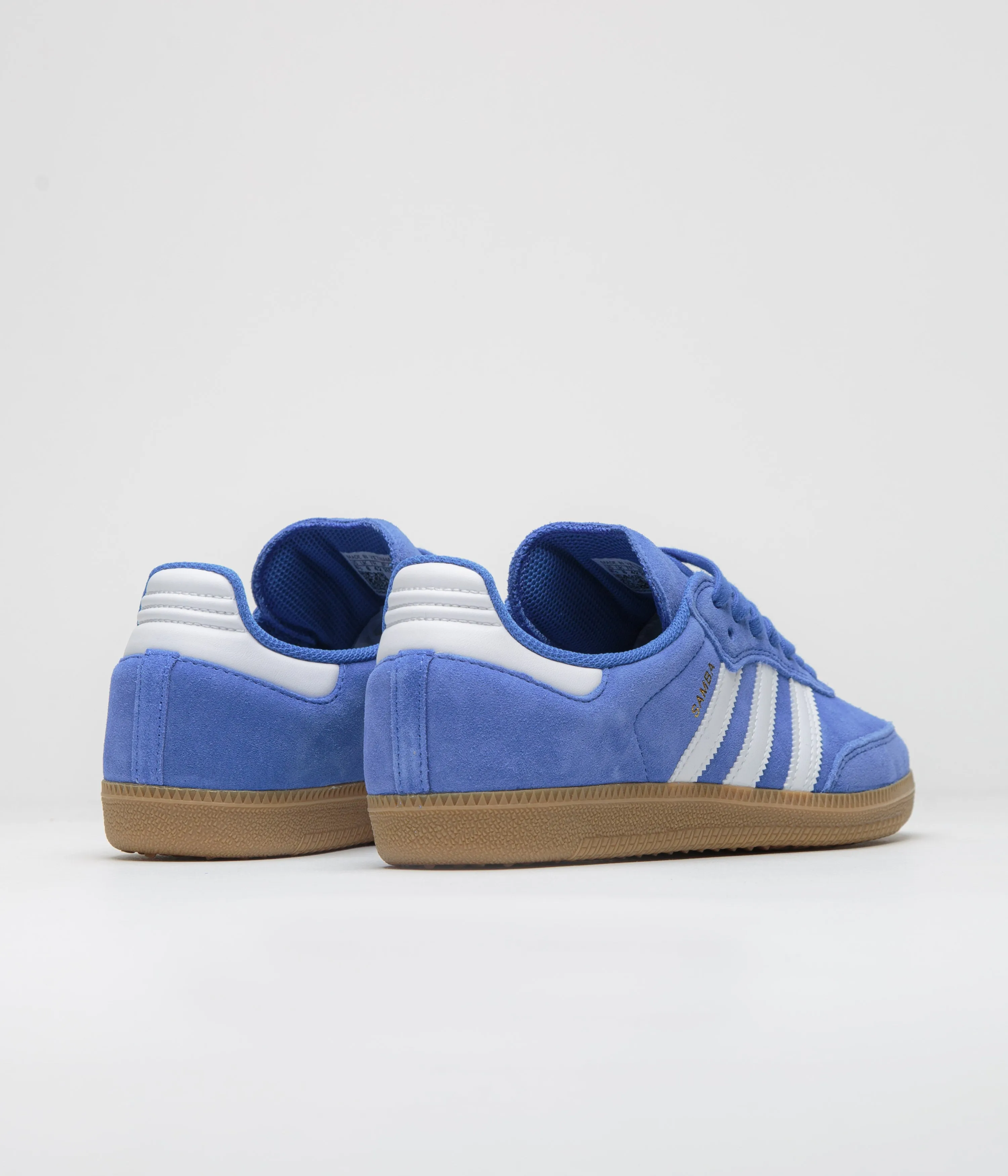 Adidas Samba ADV Shoes - Bluebird / Cloud White / Gold Metallic