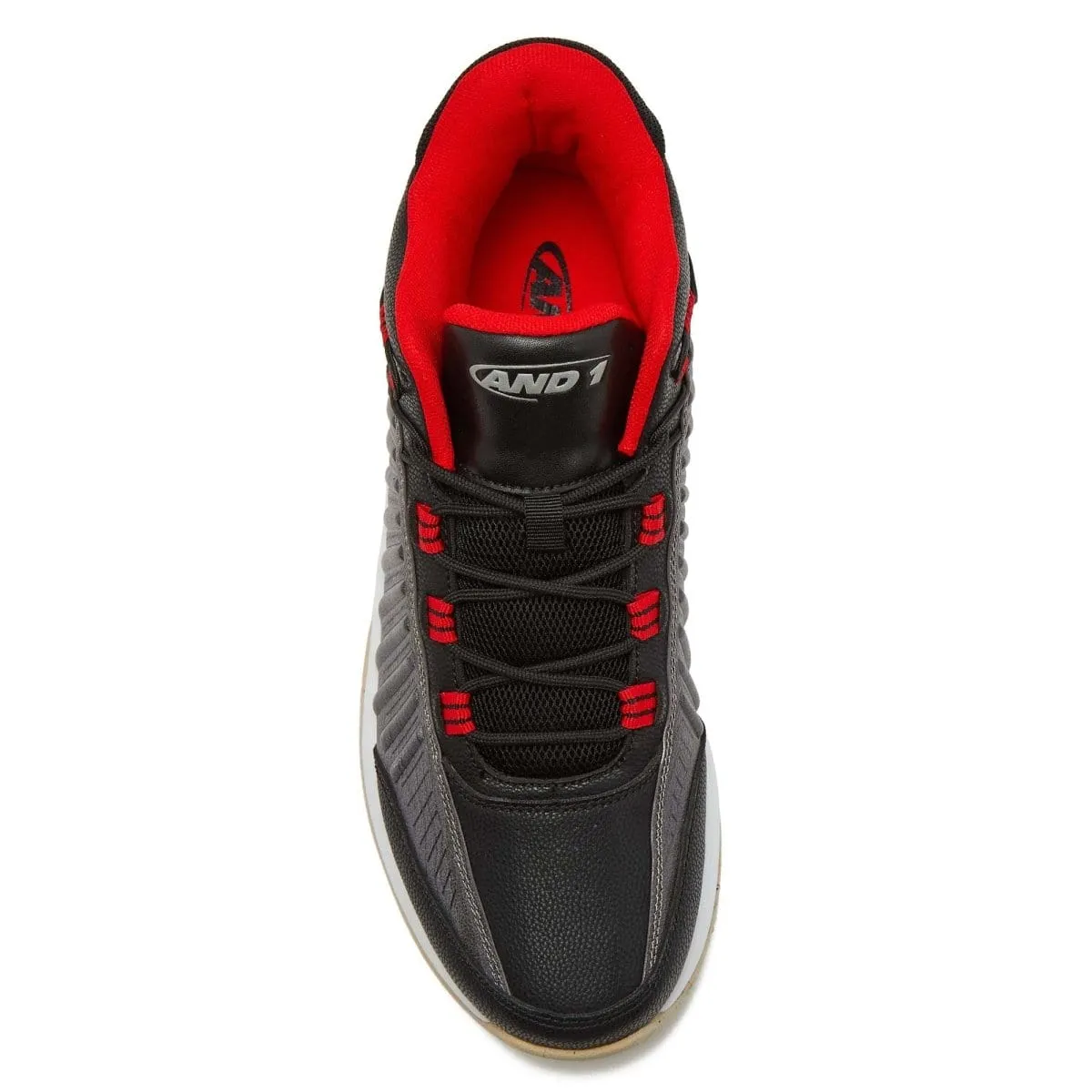 AND-1 MEN'S EXPLOSIVE BLACK/RED BASKETBALL SHOES