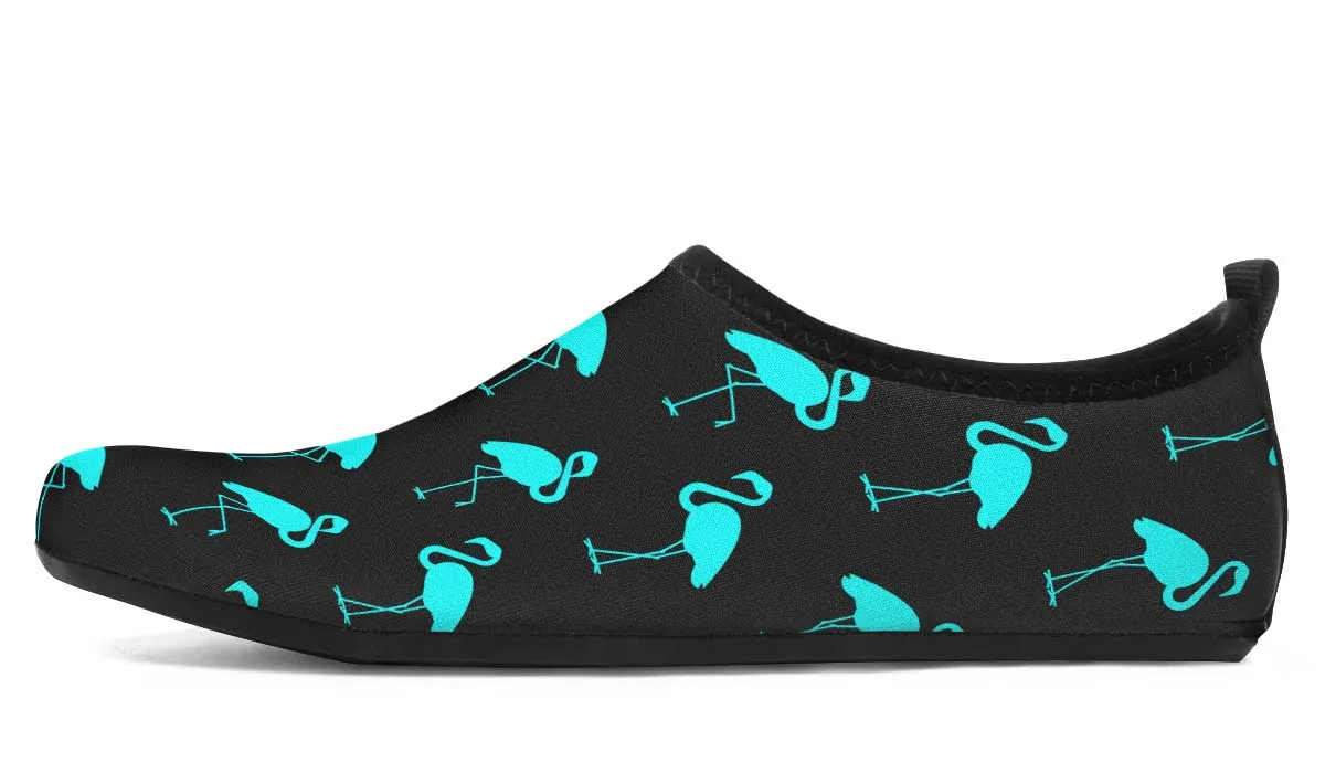 Aqua Flamingo Pattern