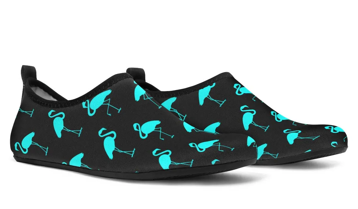 Aqua Flamingo Pattern