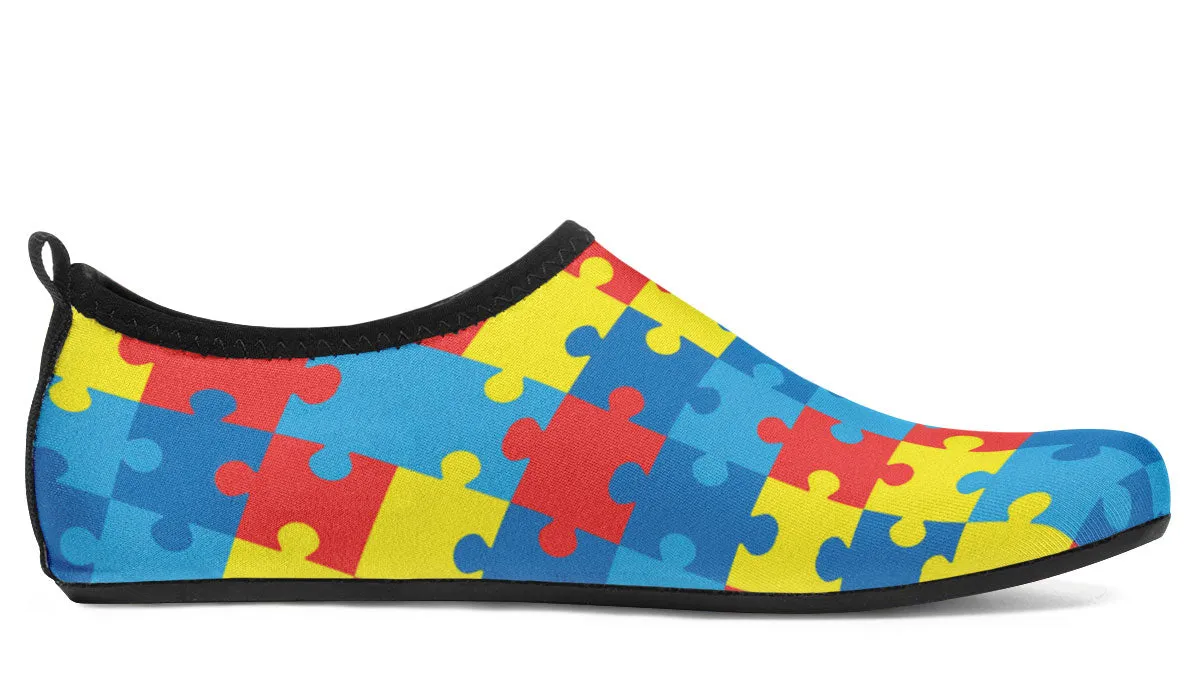 Autism Awareness Aqua Barefoot Shoes