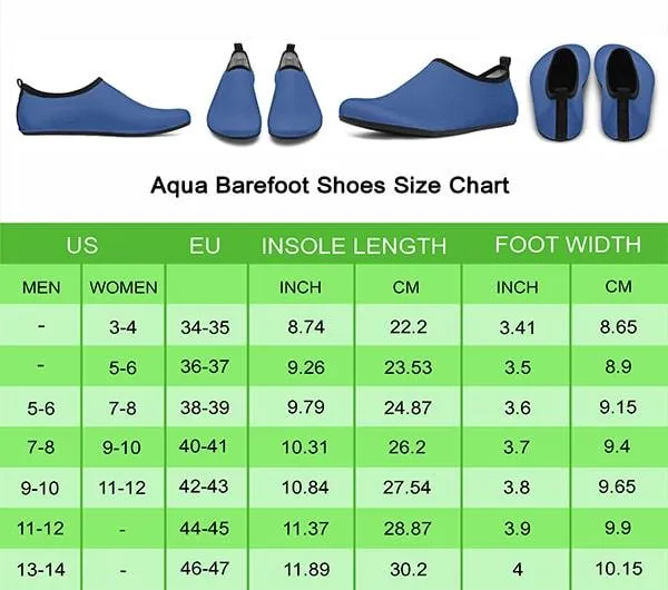 Autism Awareness Aqua Barefoot Shoes