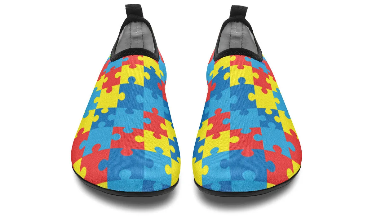 Autism Awareness Aqua Barefoot Shoes