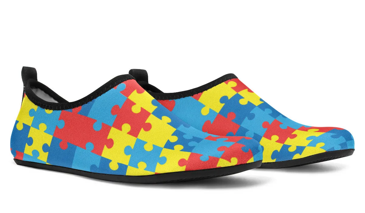 Autism Awareness Aqua Barefoot Shoes