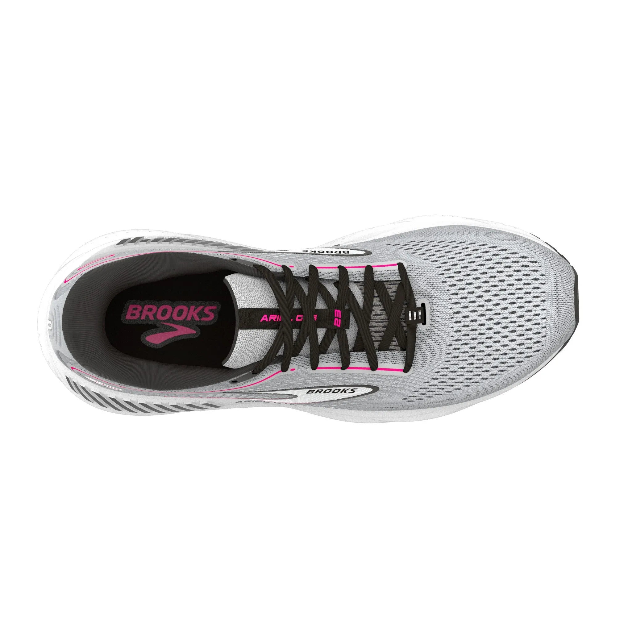 Brooks Ariel GTS 23 Grey Black Pink Women's