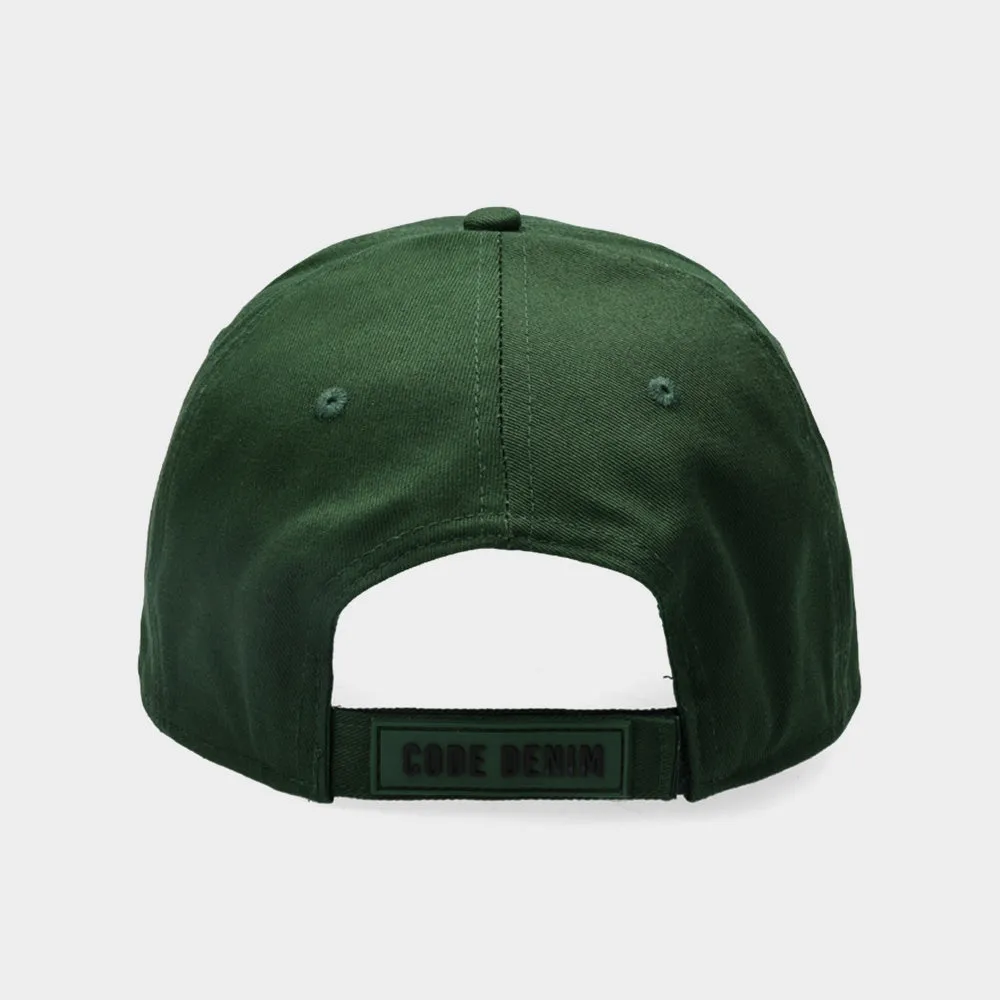 Code Unisex Rubber Badge Peak Cap Green _ 182735 _ Green