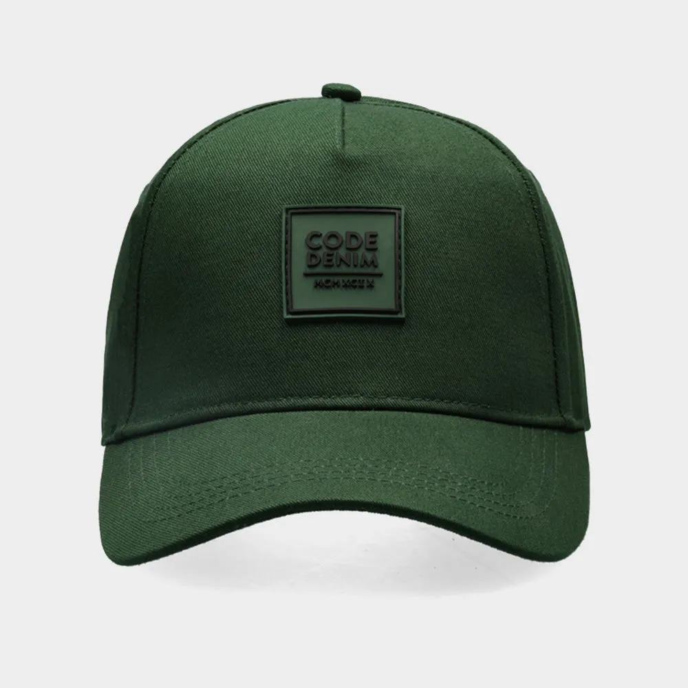 Code Unisex Rubber Badge Peak Cap Green _ 182735 _ Green