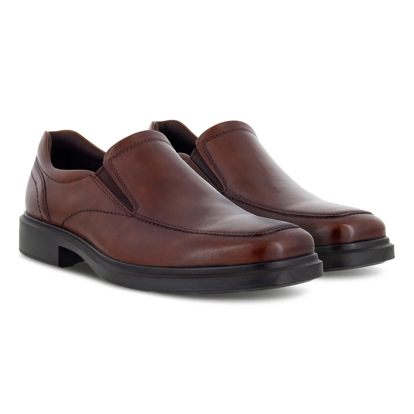 Ecco Helsinki 2.0 Apron Toe Slip-On Cognac Men's