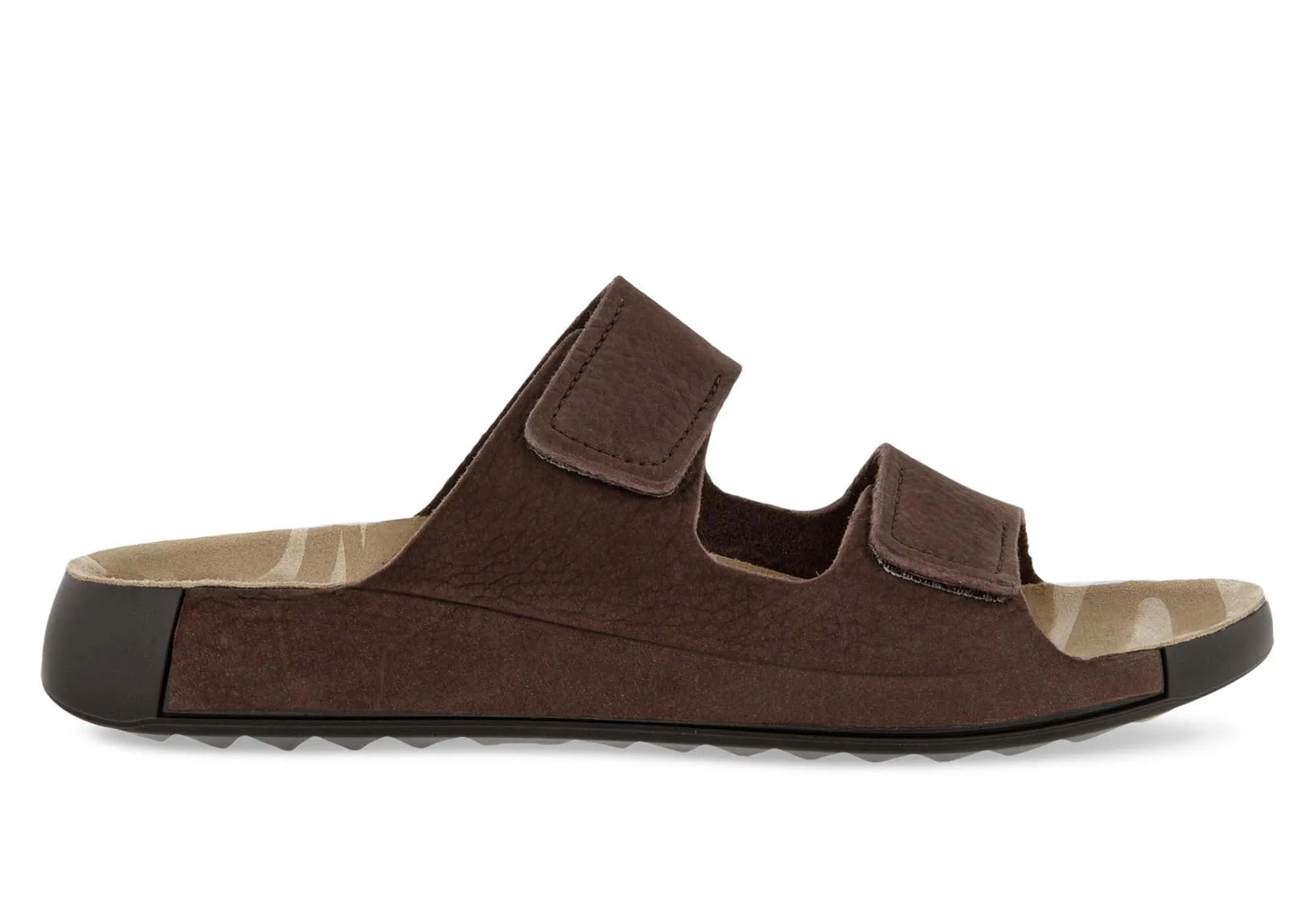 ECCO Mens Comfortable Leather 2nd Cozmo Slides Sandals