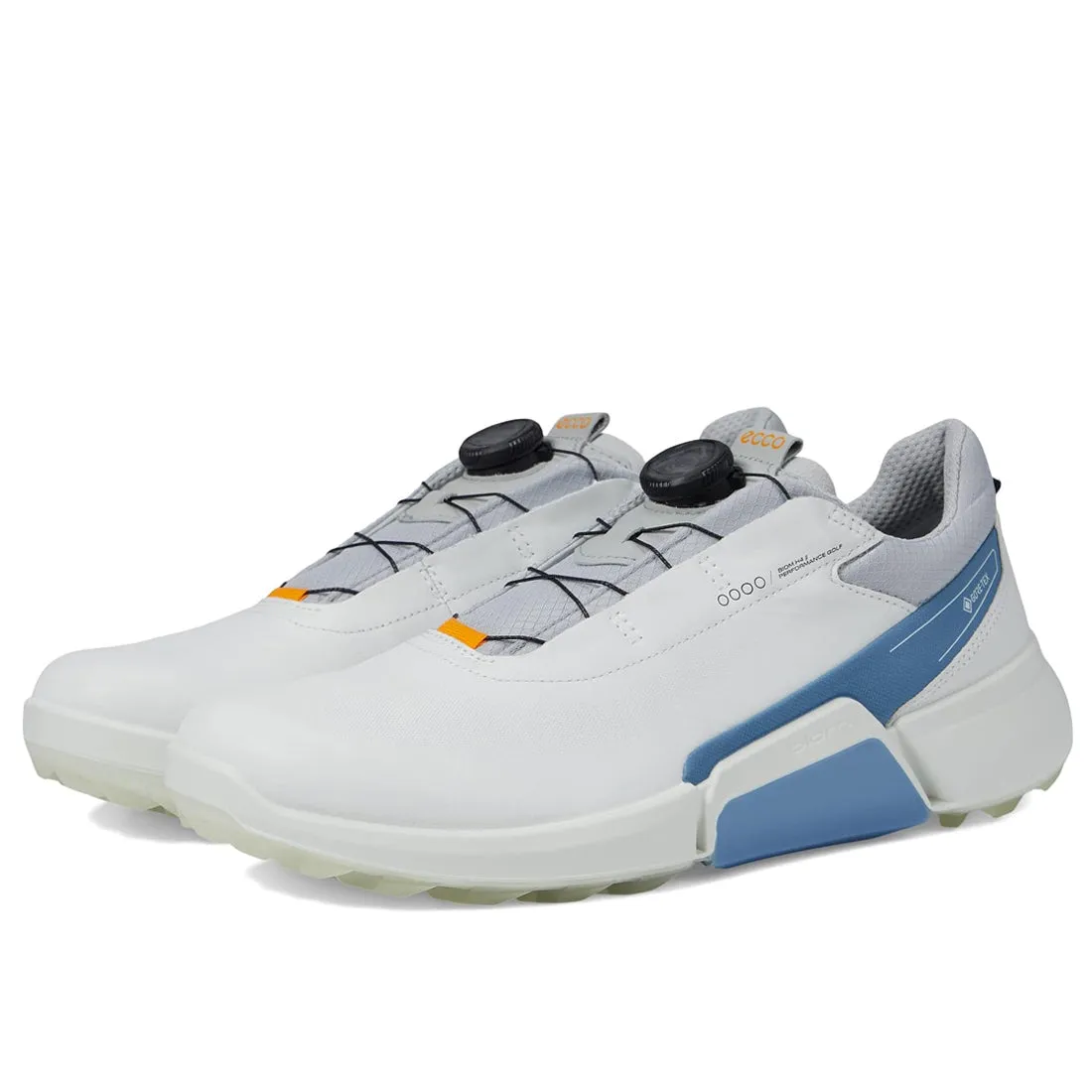 Ecco Men's Golf Biom H4 Boa Shoe White / Retro Blue