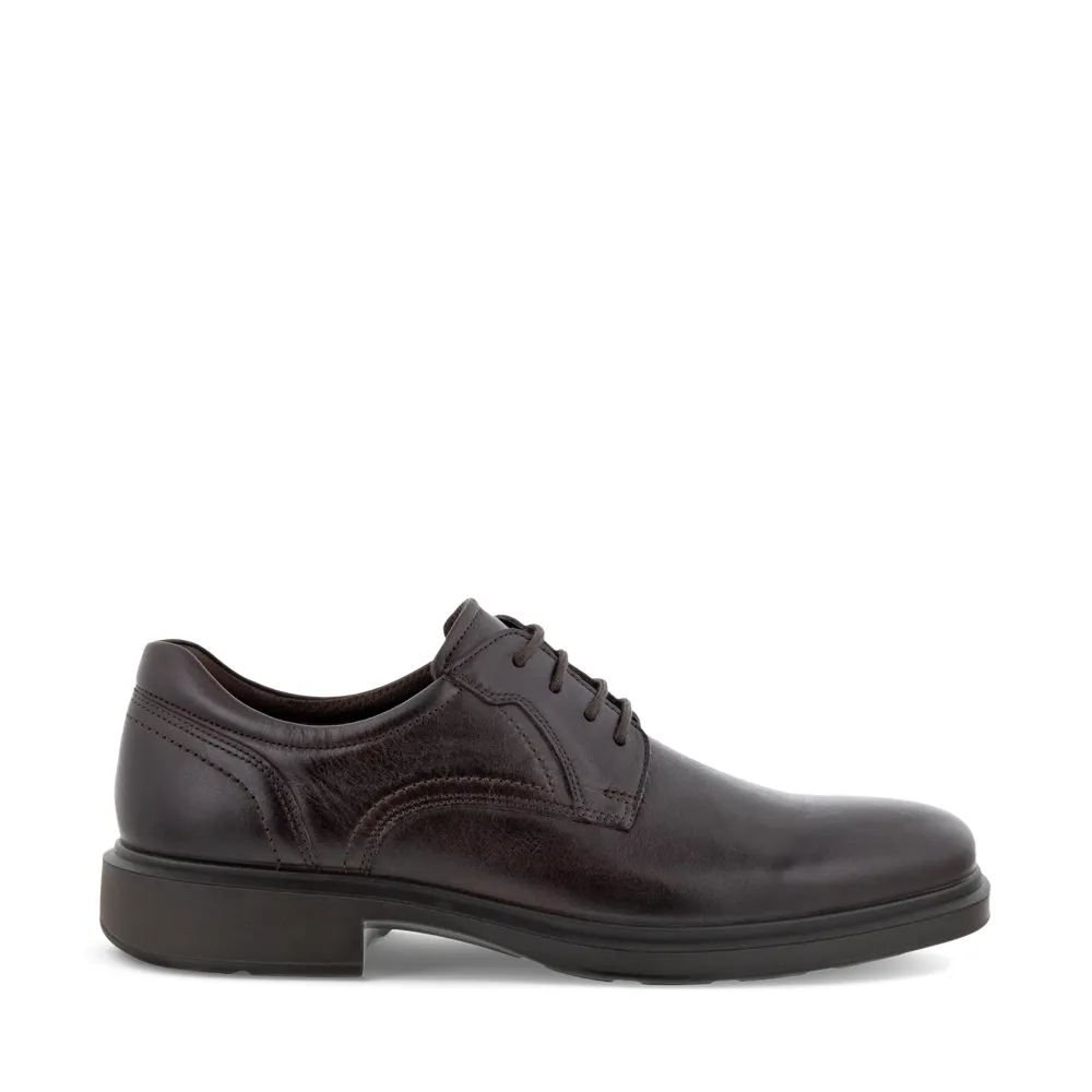 ECCO Men's Helsinki 2 Plain Toe Tie Shoe in Mocha