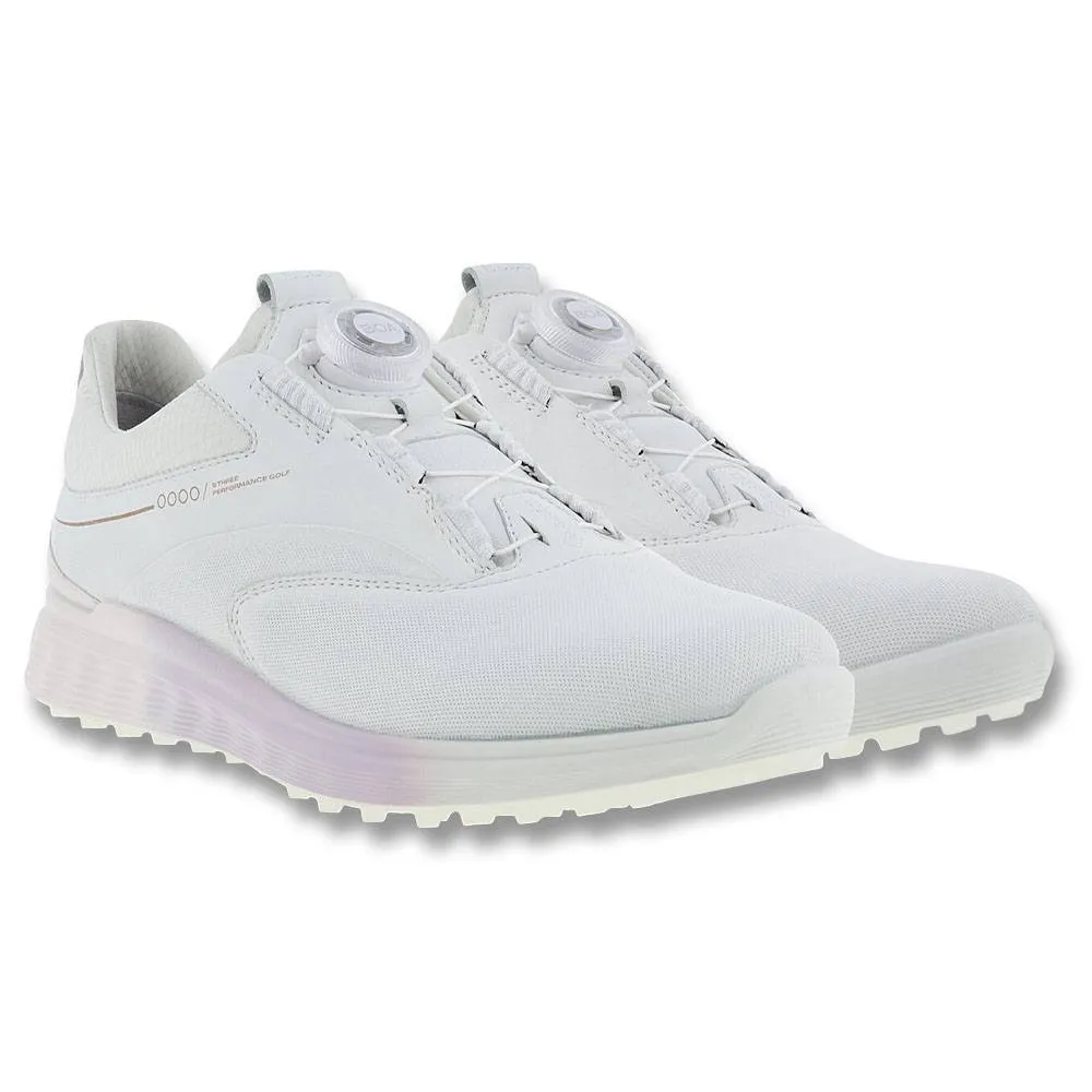 ECCO S-Three BOA Spikeless Golf Shoes 2023 Women