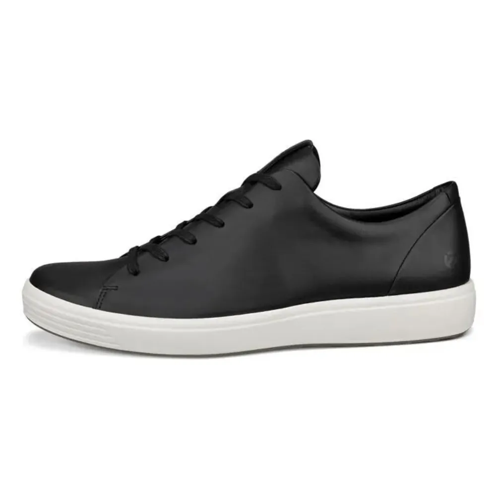 Ecco Soft 7 Plain Lace Black Sneaker (Men's)