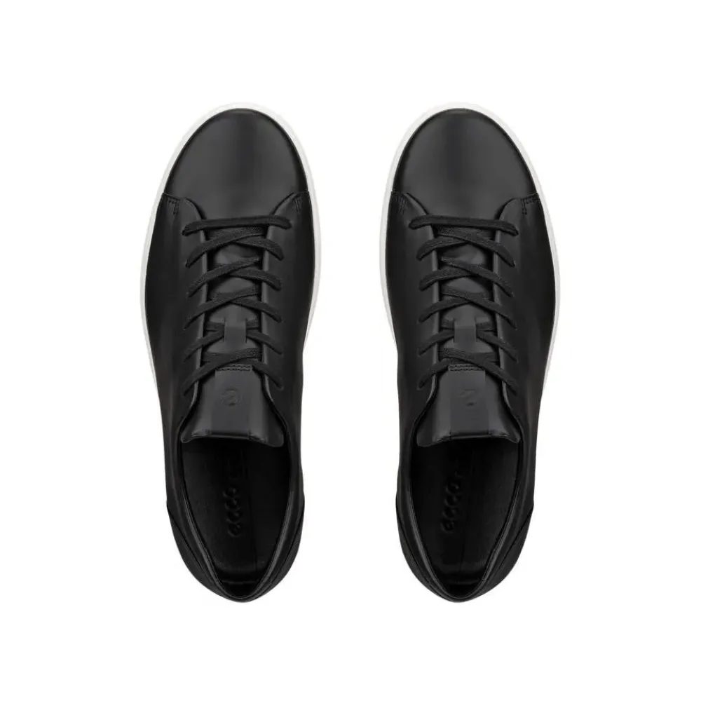 Ecco Soft 7 Plain Lace Black Sneaker (Men's)