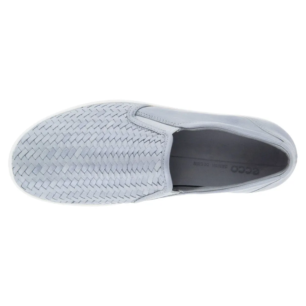 Ecco Soft 7 Woven Slip-On Silver Grey (Women's)