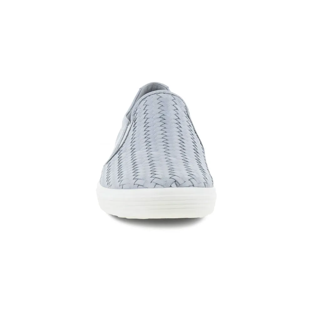 Ecco Soft 7 Woven Slip-On Silver Grey (Women's)