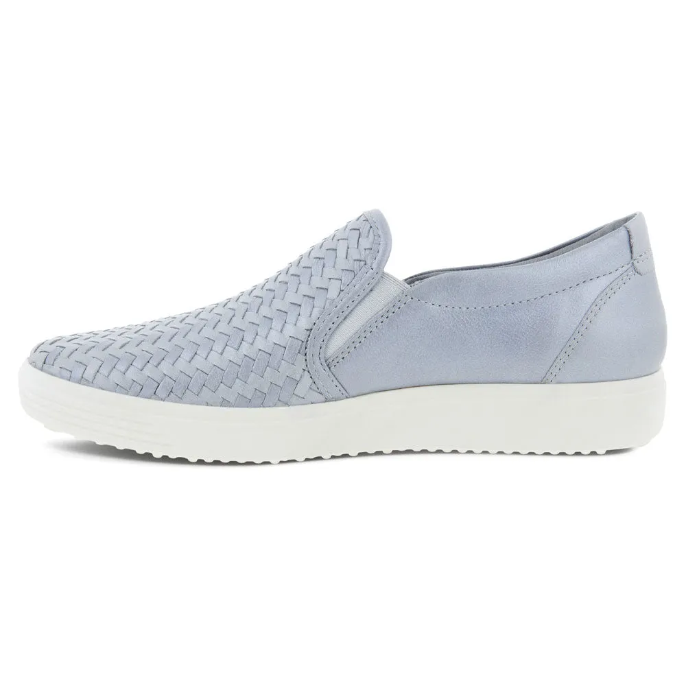 Ecco Soft 7 Woven Slip-On Silver Grey (Women's)