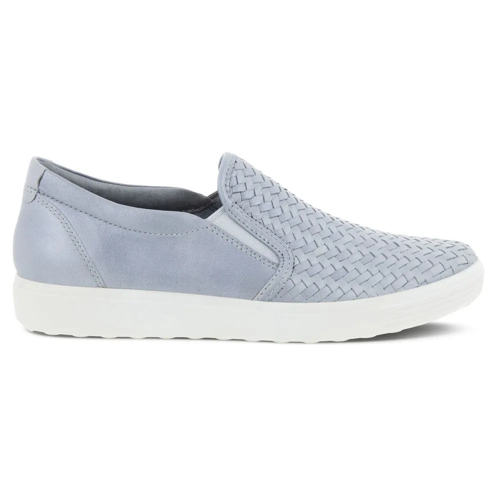 Ecco Soft 7 Woven Slip-On Silver Grey (Women's)