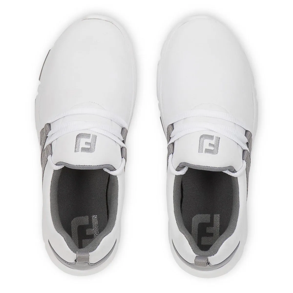 FootJoy Junior Girls Leisure Golf Shoes- White/Grey