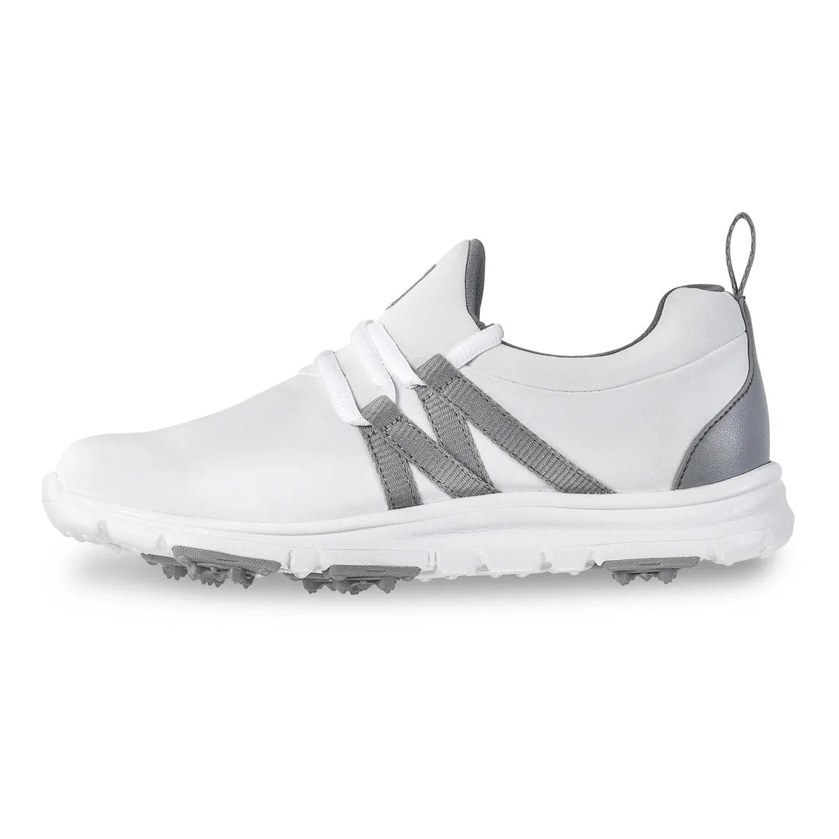 FootJoy Junior Girls Leisure Golf Shoes- White/Grey