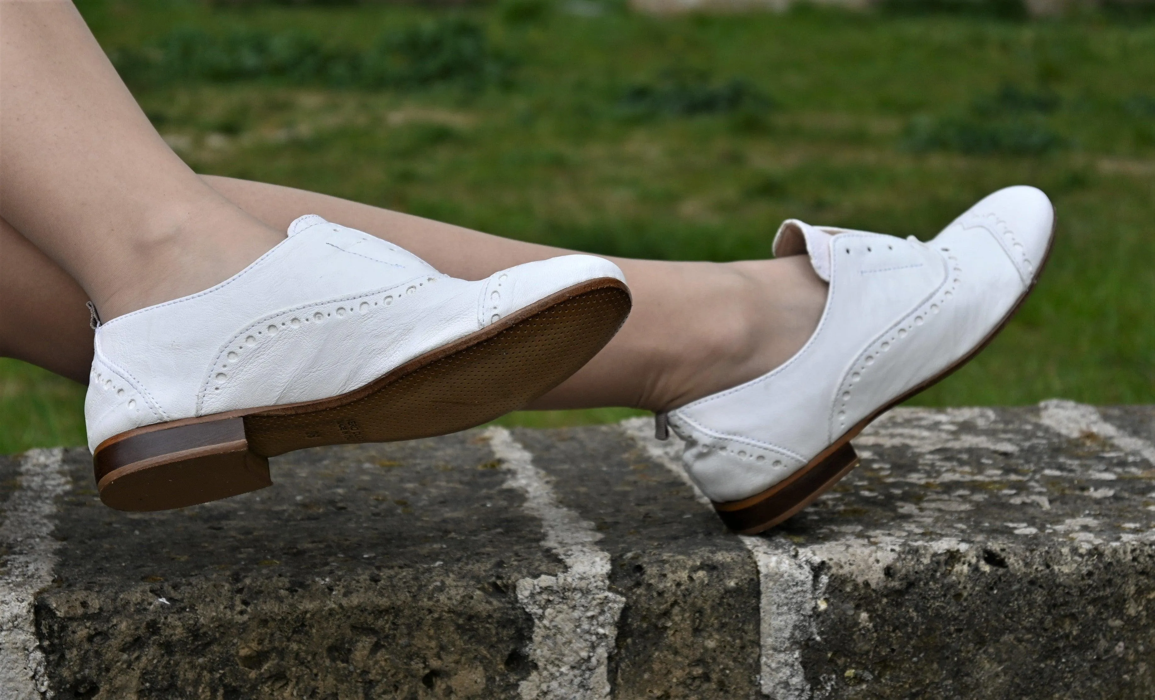 GIUSY 070 - Texas Leather SHOES OPTIC WHITE