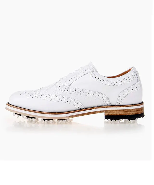 HENRY STUART  My Suit Classic Men's/Women's Spike Golf Shoes 101 - White