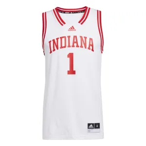 Indiana Hoosiers Adidas Basketball Retro Swingman #1 White Jersey