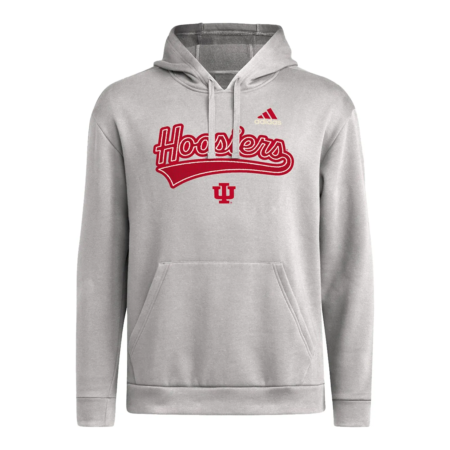 Indiana Hoosiers Adidas College Prep Hooded Grey Sweatshirt