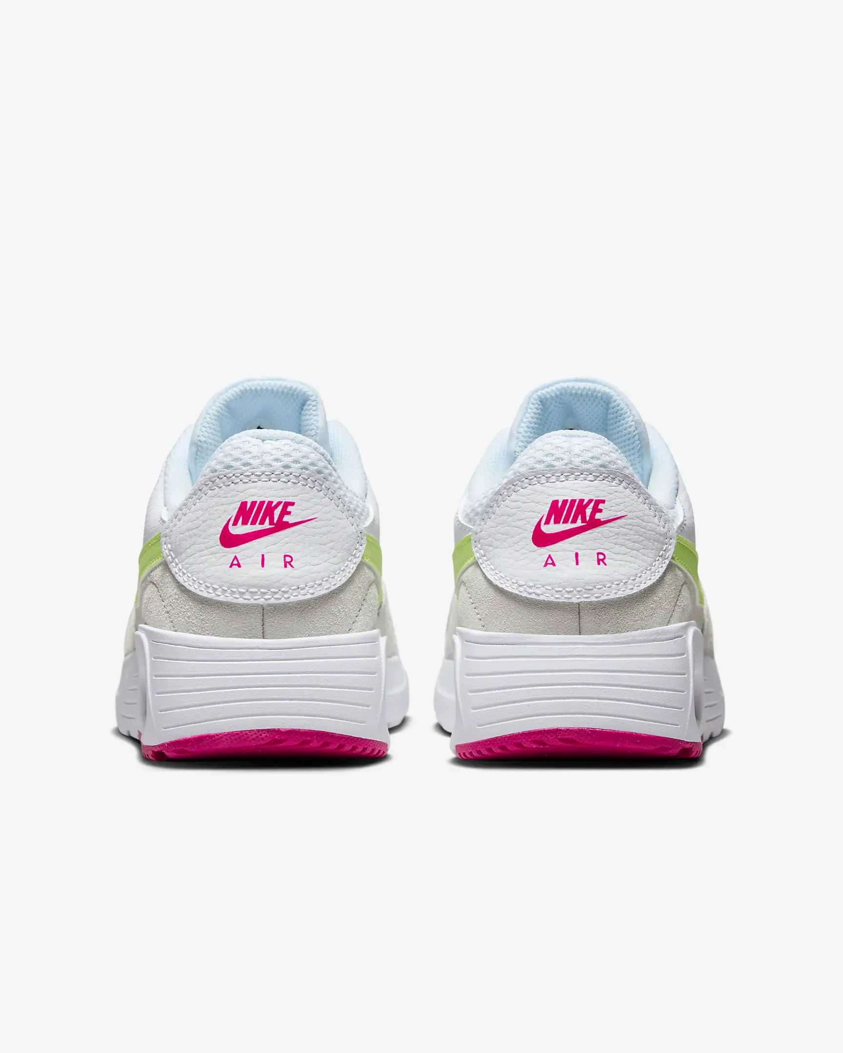 Nike Women's Air Max SC Shoes - White / Light Lemon Twist / Fireberry / Blue Tint