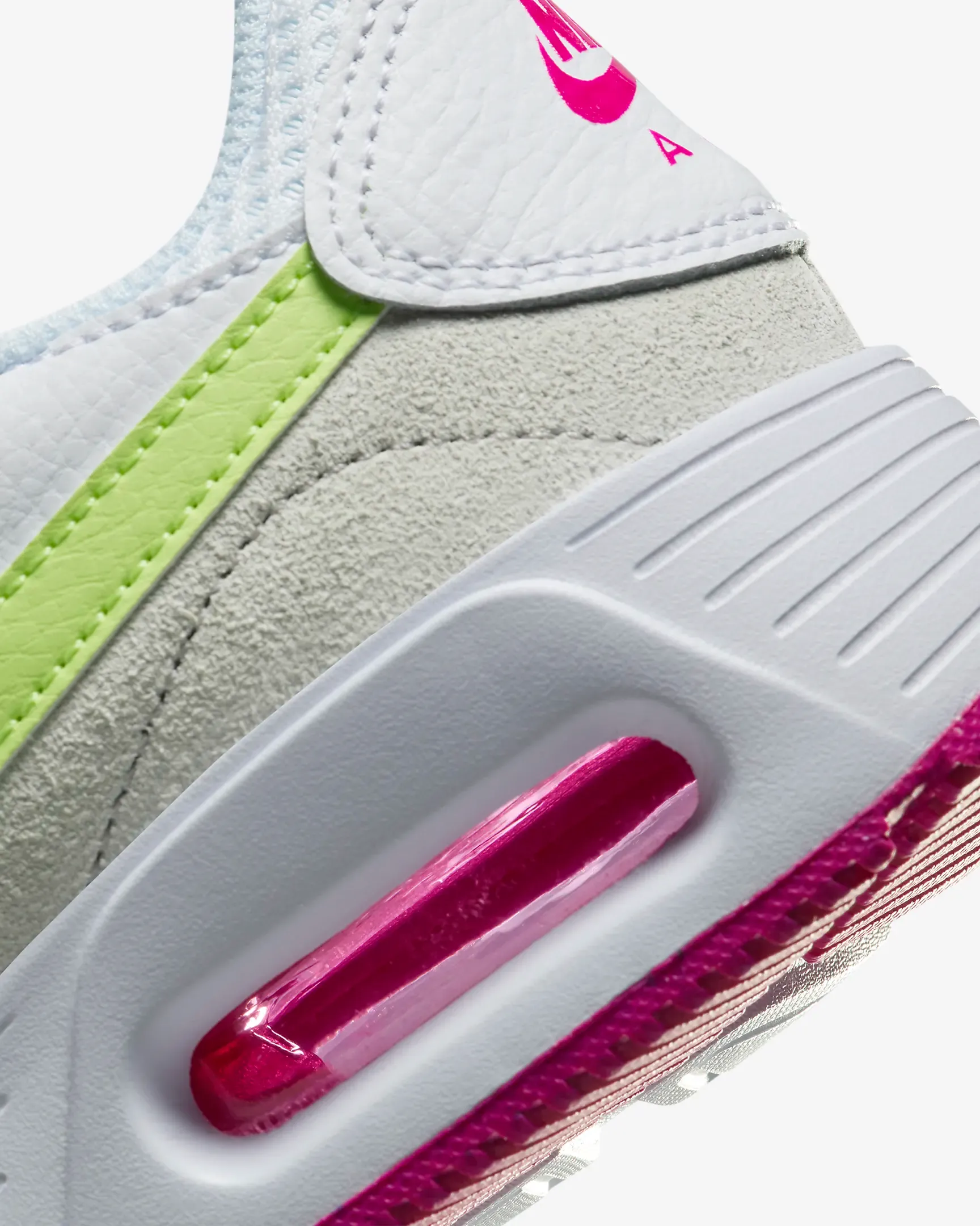 Nike Women's Air Max SC Shoes - White / Light Lemon Twist / Fireberry / Blue Tint