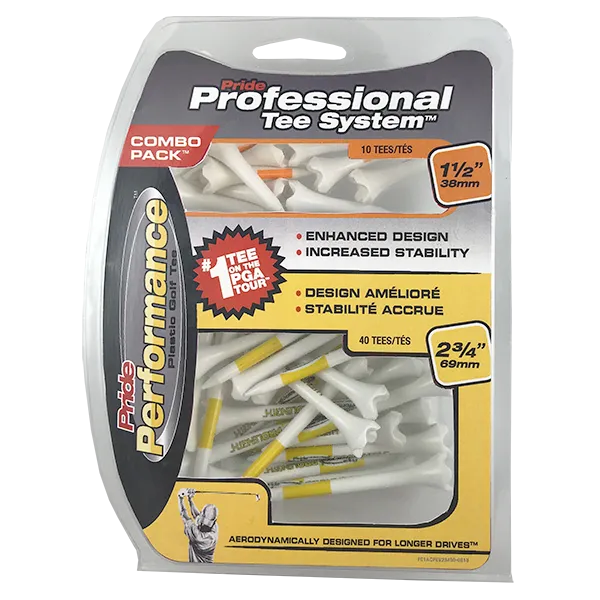 Professional Tee System® (PTS) Pride Performance® Combo Packs - Includes 2 3/4" & 1 1/2" Tees!