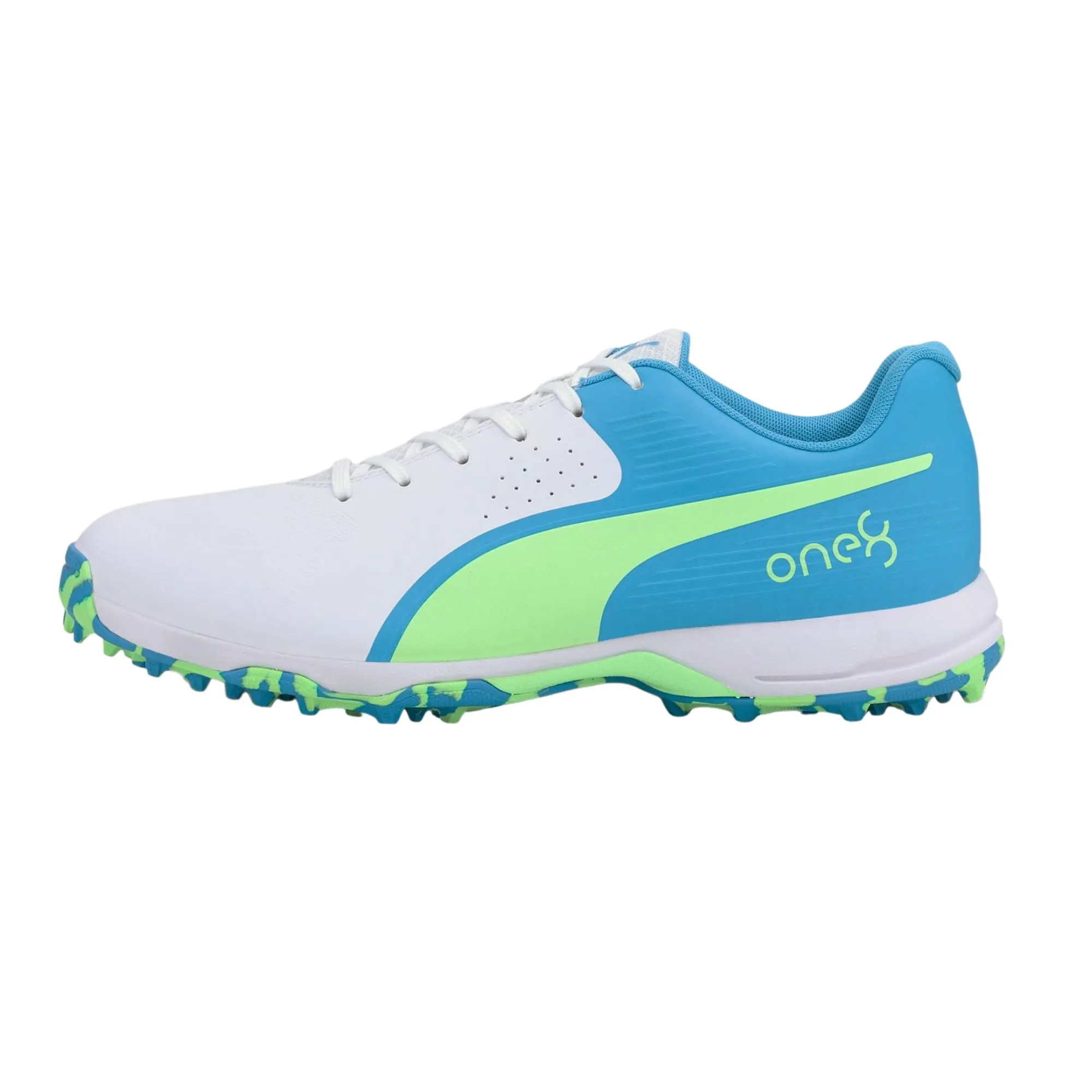 Puma Cricket Shoes One 8, Blue/Green