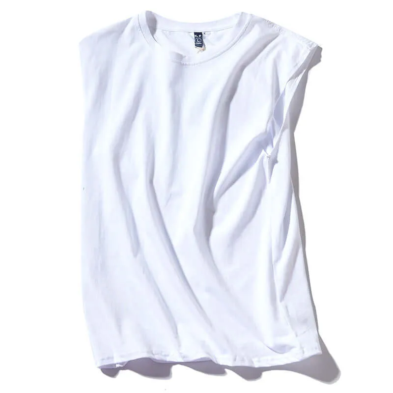 Sleeveless Men's Solid Sports Top